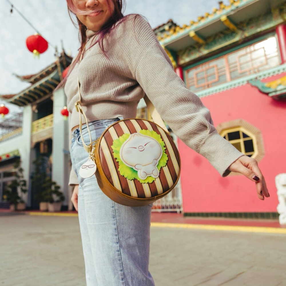 Loungefly Disney Pixar Shorts Bao Bamboo Steamer Basket Crossbody Bag 🆕